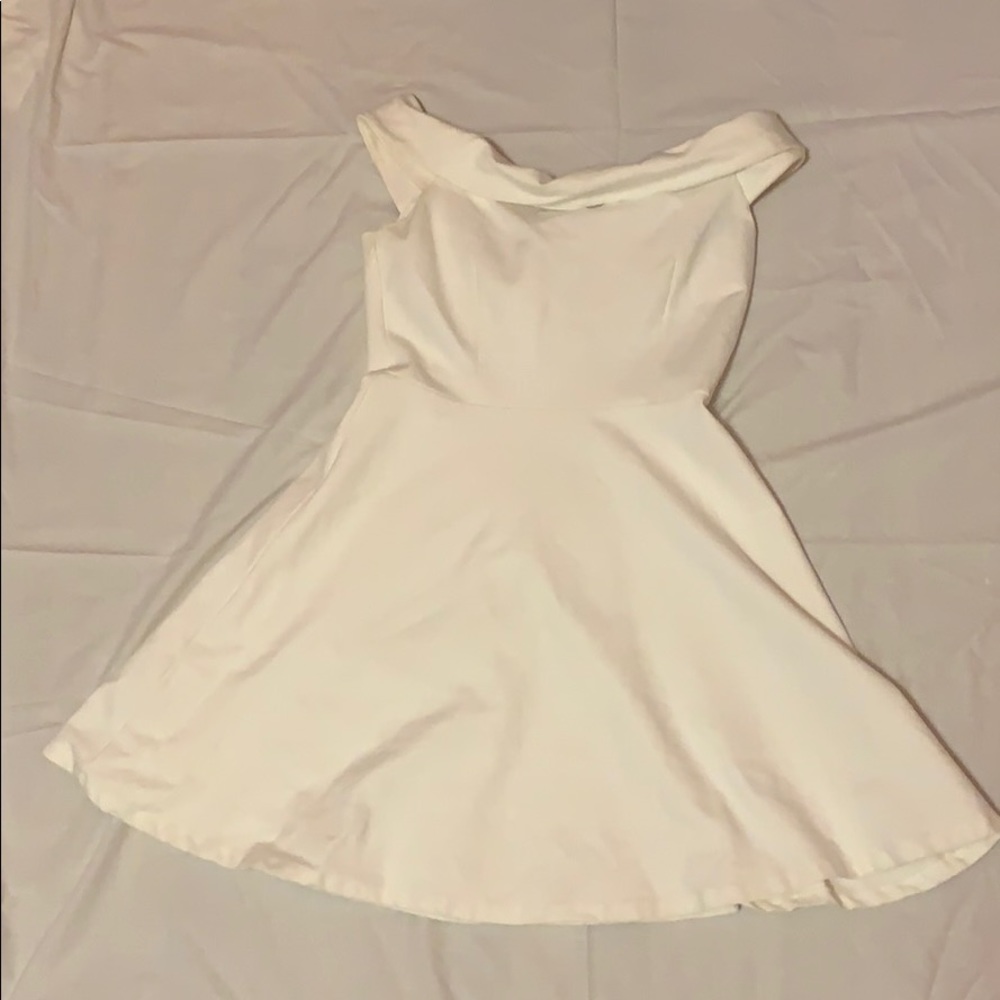 White off the shoulder dress